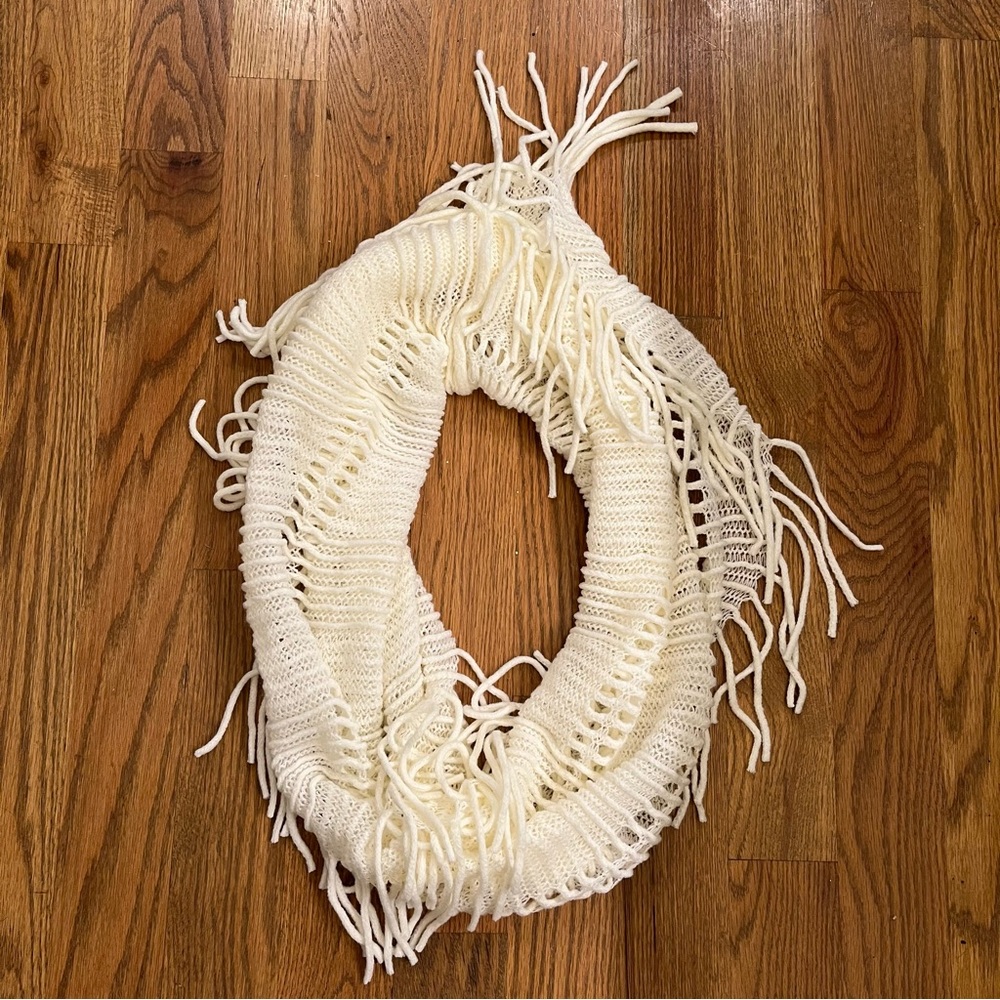 White Infinity Scarf